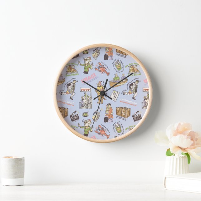 Reloj Patrón Personalizado colorido de FRIENDS™ (Hogar)