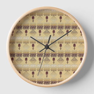Reloj patrón tribal étnico africano