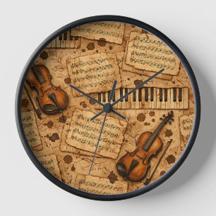 Reloj Patrones Estéticos de la Oscura Academia Vintage