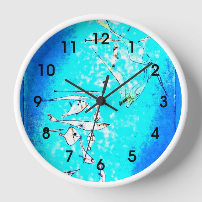 Reloj Paul Klee: Imagen de pez, (Anverso)