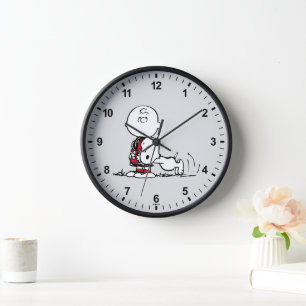 Reloj PEANUTS   Patrón rojo y negro