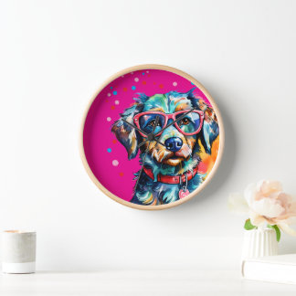 Reloj Perro con Gafas