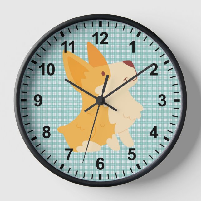Reloj Perro Cute Corgi (Anverso)