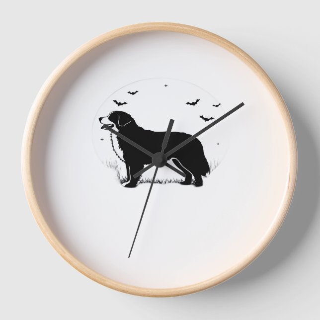 Reloj Perro de montaña de Bernese - Silhouette de luna d (Anverso)