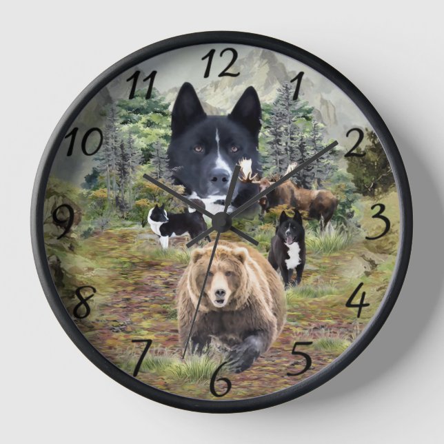Reloj Perro de oso de Karelian (Anverso)