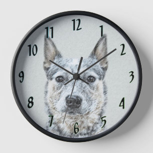 Reloj Perro Ganadero Australiano - Arte de Perro Origina