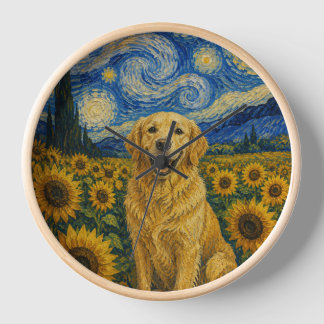 Reloj Perro Retriever Dorado de Van Gogh 