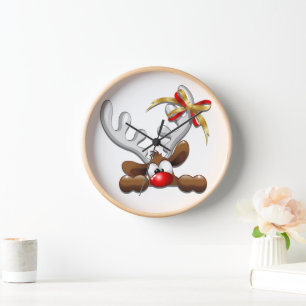 Reloj Personaje de Navidades divertidos y desconcertados