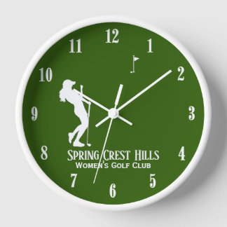 Reloj personal de dos líneas de golf para mujeres