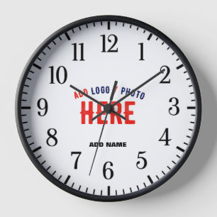 RELOJ PERSONALIZABLE MODERNO ESTILO BLANCO VERIFICADO MA