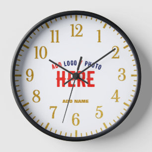 RELOJ PERSONALIZABLE MODERNO ESTILO BLANCO VERIFICADO MA