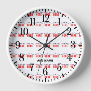 RELOJ PERSONALIZABLE MODERNO ESTILO BLANCO VERIFICADO MA