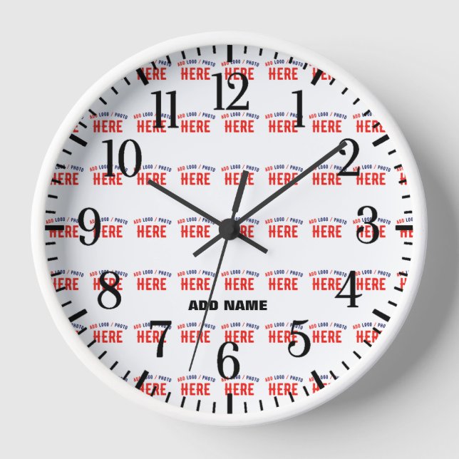 RELOJ PERSONALIZABLE MODERNO ESTILO BLANCO VERIFICADO MA (Anverso)