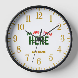 RELOJ PERSONALIZABLE MODERNO ESTILO BLANCO VERIFICADO MA