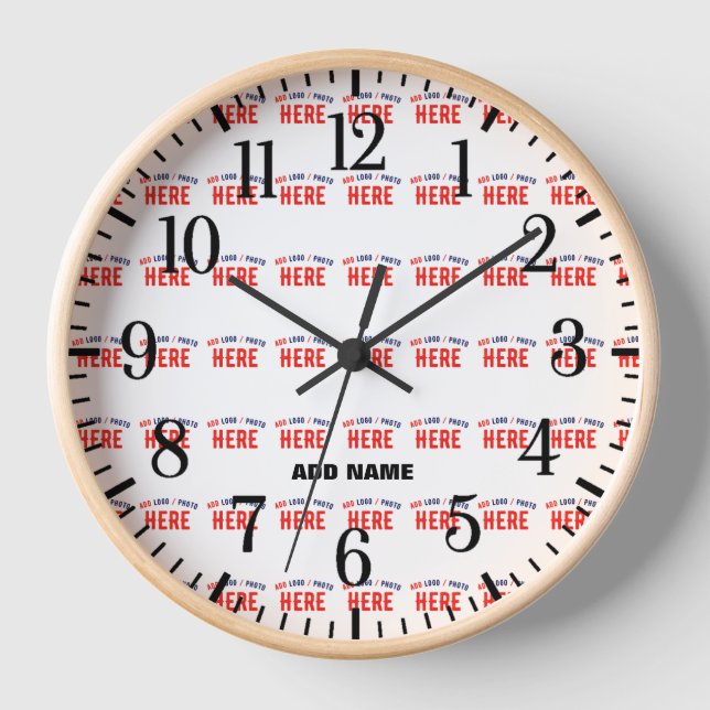 RELOJ PERSONALIZABLE MODERNO ESTILO BLANCO VERIFICADO MA (Anverso)