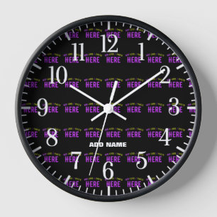 RELOJ PERSONALIZABLE MODERNO ESTILO NEGRO VERIFICADO MAR