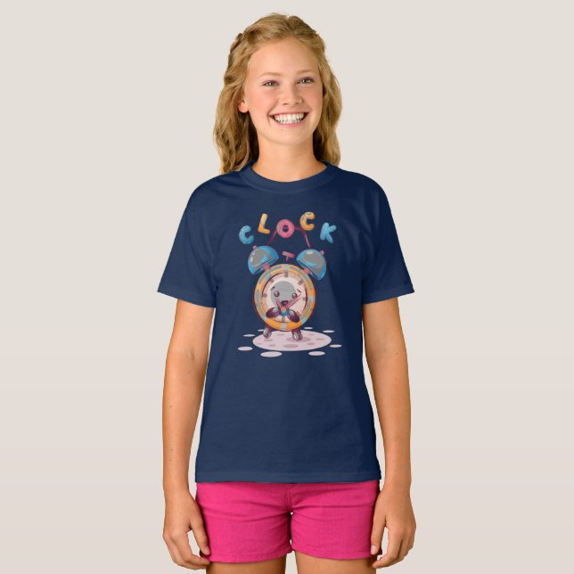 Reloj personalizado | Camiseta para niños (Anverso completo)
