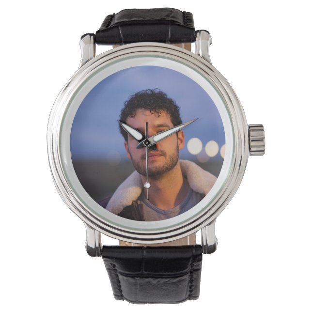 Reloj personalizado con foto de él - hombres de vi (Anverso)