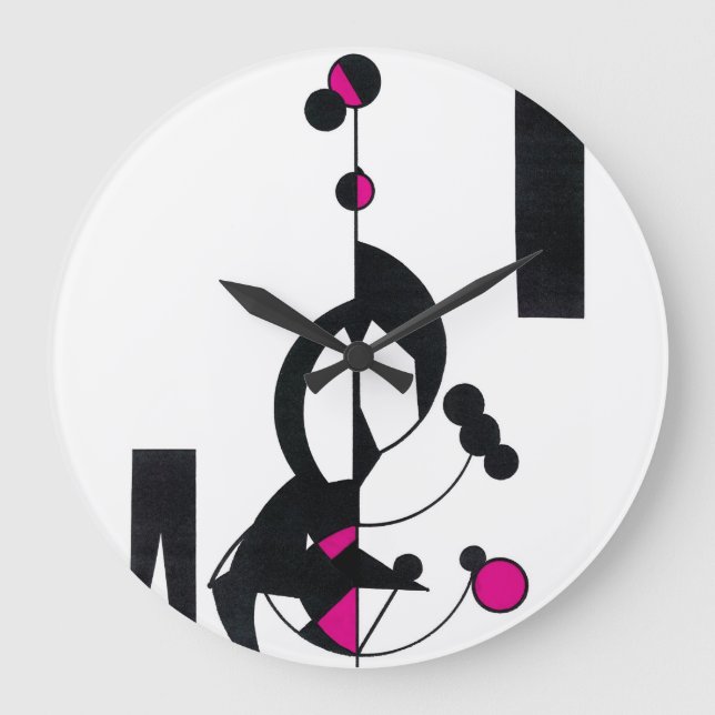 Reloj Personalizado de diseño de color rosa (Anverso)