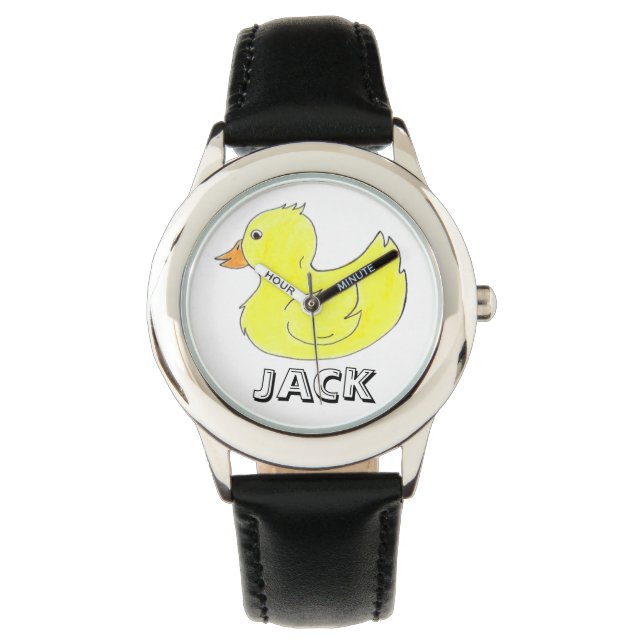 Reloj personalizado de duque amarillo de goma (Anverso)