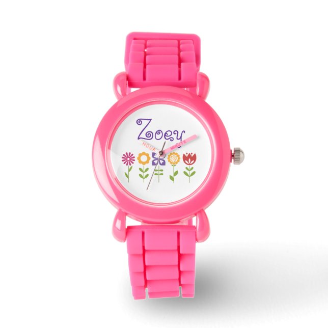 Reloj personalizado de energía de flor (Anverso)