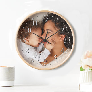 Reloj Personalizado de foto madre y bebé