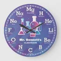 Reloj personalizado de la ciencia de la química