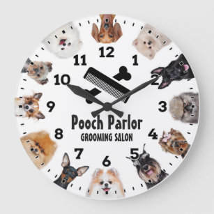Reloj personalizado del Mascota-salón-perro