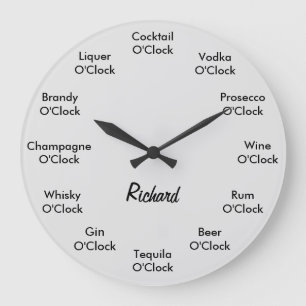 Reloj personalizado del reloj del alcohol de la ba