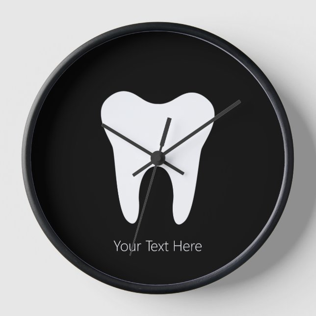 Reloj Personalizado Dentist Office Dental White Tooth Cl (Anverso)