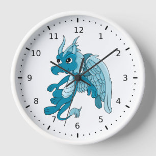 Reloj Personalizado Dragón Azul