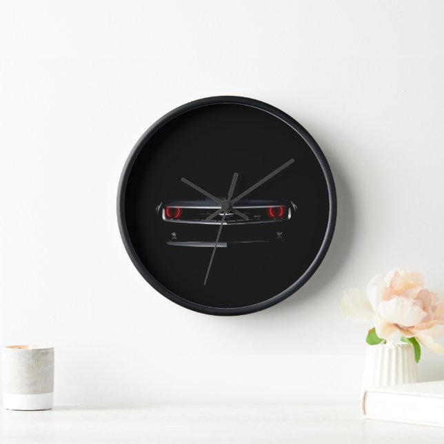 Reloj Personalizado Guay negro Chevy Camaro (Hogar)