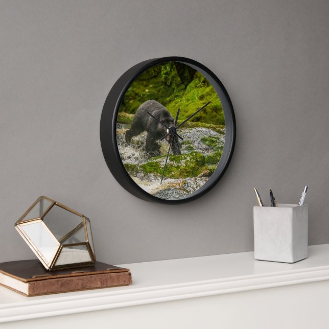 Reloj Pesca de oso negro | Qua Creek British Columbia (Oficina)