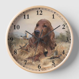 Reloj Pheasant de caza de colonos irlandeses, Art