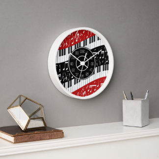 Reloj Piano curvo contemporáneo