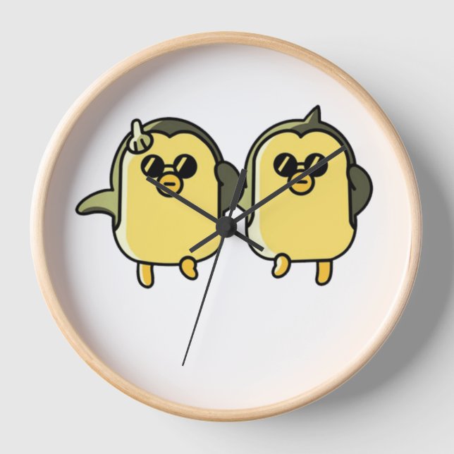 Reloj Pingüinos Bailarines (Anverso)