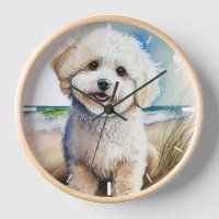 Pintura artística del perro Bichon Frise