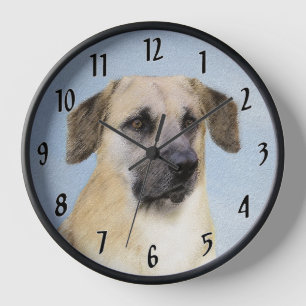 Reloj Pintura de Chinook (Orejas Caídas) - Arte Original