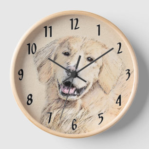 Reloj Pintura de Golden Retriever - Cute original Dog Ar