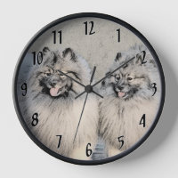 Pintura de Keeshond Brothers - Arte Perro Original
