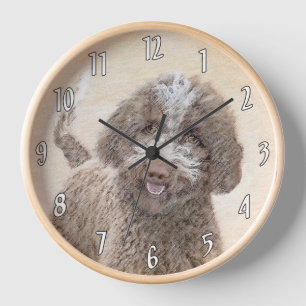 Reloj Pintura de Lagotto Romagnolo - Arte de perro origi