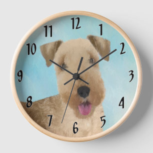 Reloj Pintura de Lakeland Terrier - Arte de perro origin