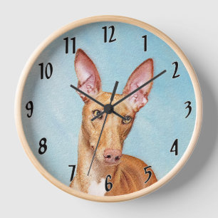 Reloj Pintura de paro del faraón - Arte de perro origina