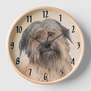Reloj Pintura de pastor pirenaico - Arte de perro origin
