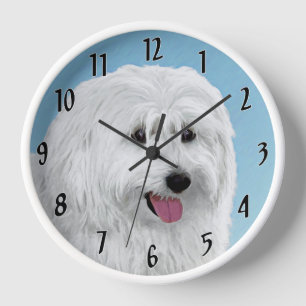 Reloj Pintura de perro pastor de Lowland polaco - Arte d
