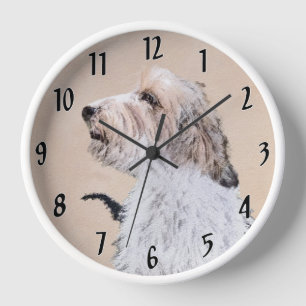 Reloj Pintura de Petit Basset Griffon Vendéen - Arte Can