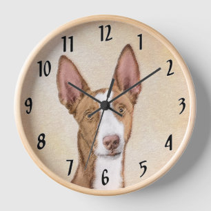 Reloj Pintura de Podenco Ibicenco - Arte de Perro Origin