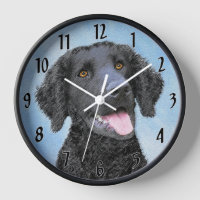 Pintura de Retriever de Pelo Rizado - Arte Origina