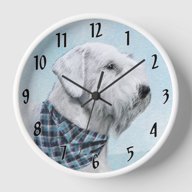Reloj Pintura de Sealyham Terrier - Arte de perro origin (Anverso)