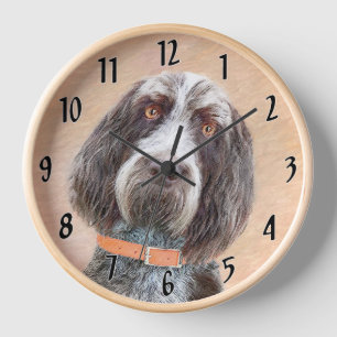 Reloj Pintura de Spinone Italiano - Arte de Perro Origin